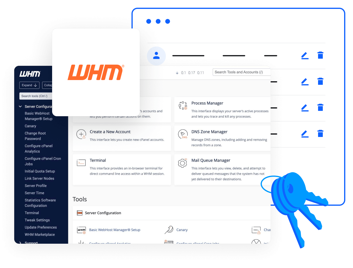 cPanel - Controle contas através do painel de controle WHM